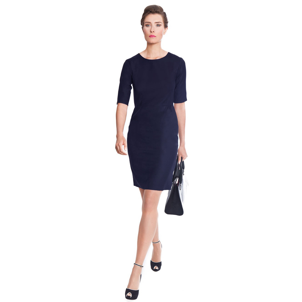 navy business dress