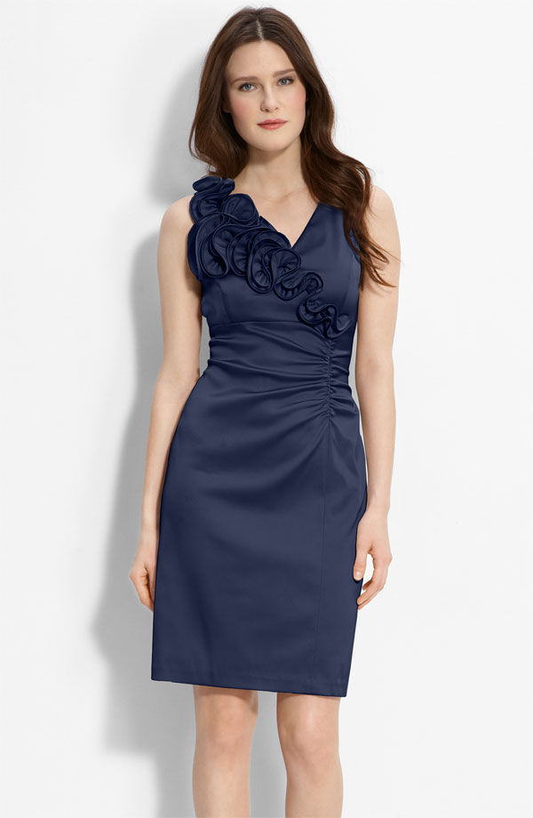 ladies navy blue dresses