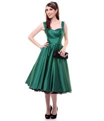 black and emerald green dress