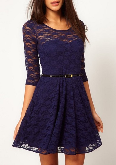 Secrets To Looking Good In A Navy Blue Lace Dress Revealed | Navy Blue