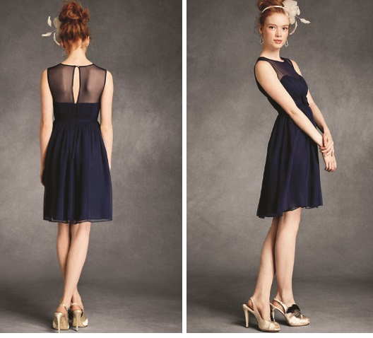 dark blue dress outfit