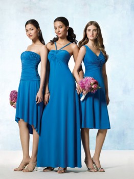 cheap blue bridesmaids dresses