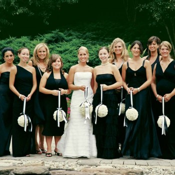 cute black bridesmaid dresses