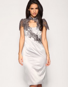 womens lace applique formal dresses