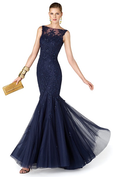 Tips To Look Like A Princess In A Navy Blue Prom Dress | Navy Blue Dress